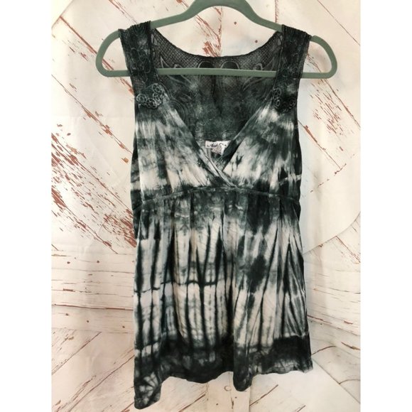 Tie dye blue gray xl Tank Top - Picture 1 of 5